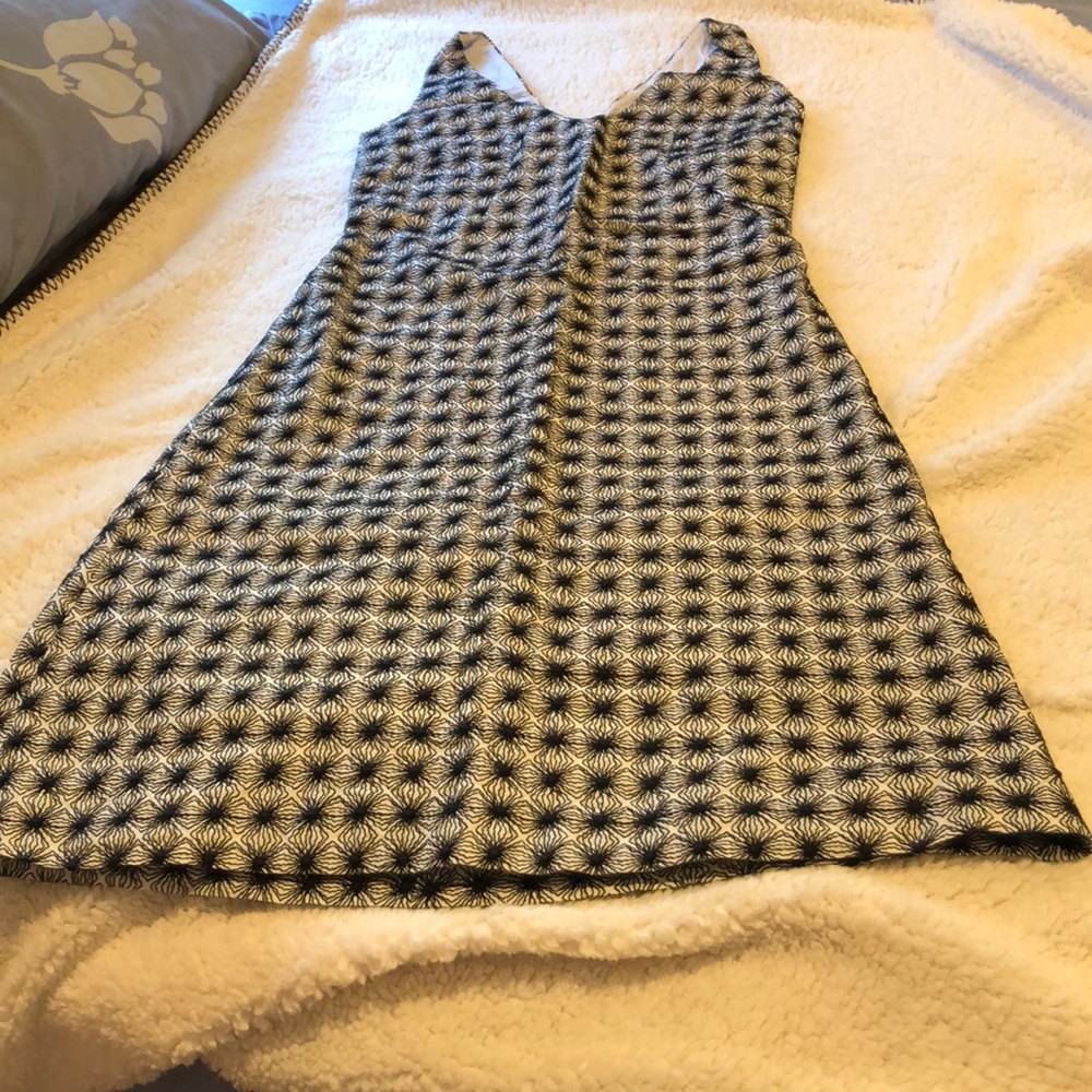 Beautiful white and navy blue dress